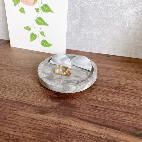 Stone Black Marble Small Accessory Tray｜小物トレイ・アクセサリートレイ・丸型コー その他インテリア雑貨 KrinoLepo_homedecor 通販