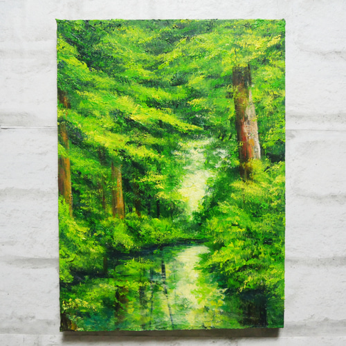 期間限定 数量限定 絵画 移り行く森【B】 油絵 HR 12680965｜Creema(クリーマ) 通販 絵画