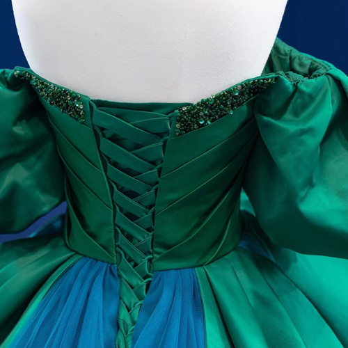 シンデレラ☆可愛い☆パフ袖☆プリンセスラインのウエディングドレス  