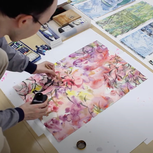 新春新年限定 油絵一点モノ 小作品 「海」 油彩画 美品未使用 未発表