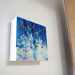 油絵一点モノ　小作品 「海」　永井雅人油彩画 美品未使用　未発表作品　ブルーが美しい貴重な絵画！ホテル仕様 5枚目の画像