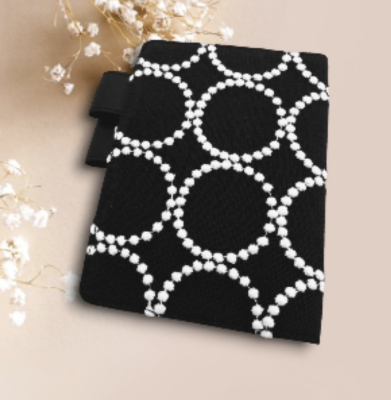 A6 ミナペルホネン 手帳カバー ケース 濃紺 手帳カバー munimhoe