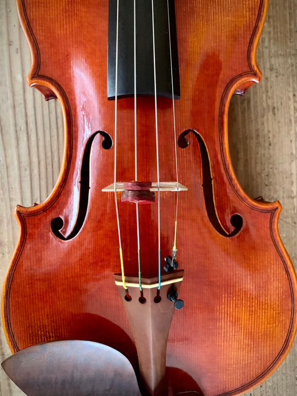 手縫いのヴァイオリン用 レザーミュート　二枚重ねタイプ『Topolino 36』 3枚目の画像