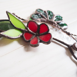 お正月飾リースステンドグラスのしめ縄リース 5枚目の画像