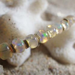 [十月生日石] 14kgf * Opal &amp; Moonstone Bracelet Opal &amp; Moonsto 第8張的照片