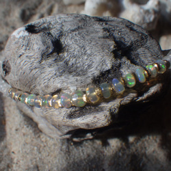 【10月誕生石】14kgf＊Opal & Moonstone Bracelet　オパール＆ムーンストーン☆アジャスター 13枚目の画像