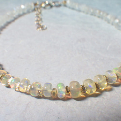 [十月生日石] 14kgf * Opal &amp; Moonstone Bracelet Opal &amp; Moonsto 第4張的照片