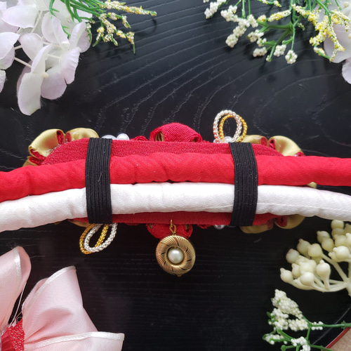 帯留め 帯飾り 七五三 成人式 白 金 花魁 振り袖 着物 帯 パール