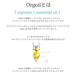 柑橘　Orgoil 光波動ネックレス用エッセンシャルオイル 2枚目の画像