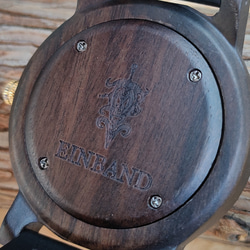 【木製腕時計】EINBAND Reise『夜空の文字盤』ブルーサンドストーン × SandalWood 【40mm】 3枚目の画像