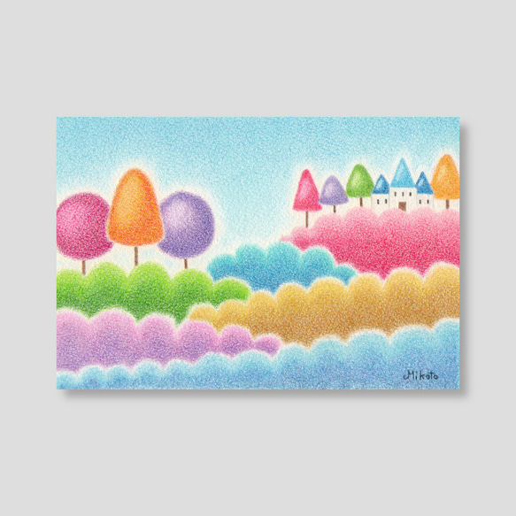 雲の王国(ポストカード。5枚セット) 1枚目の画像