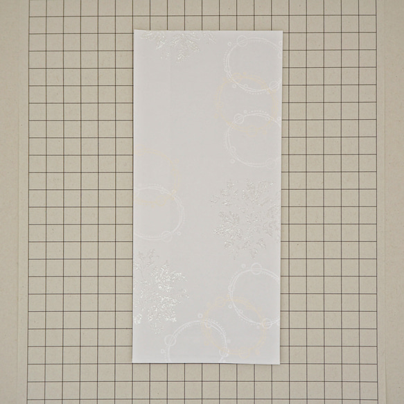 紙袋 ロング「ビンテージフラワー（ホワイト）」※5枚入り /よもぎむしぱん 4枚目の画像