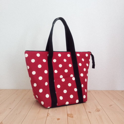 ニッサン・638 本革持ち手⚮̈ミナペルホネン skip black まるっこ