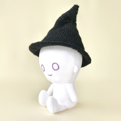 ぬい用ハロウィン魔女のとんがり帽子＊手編みニット＊送料無料