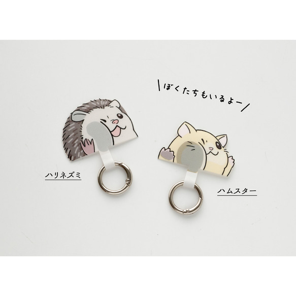 スマホショルダー ストラップ止めパーツ 【 アニマル 】 犬 猫 ストラップホルダー 母の日 FZ03K 7枚目の画像