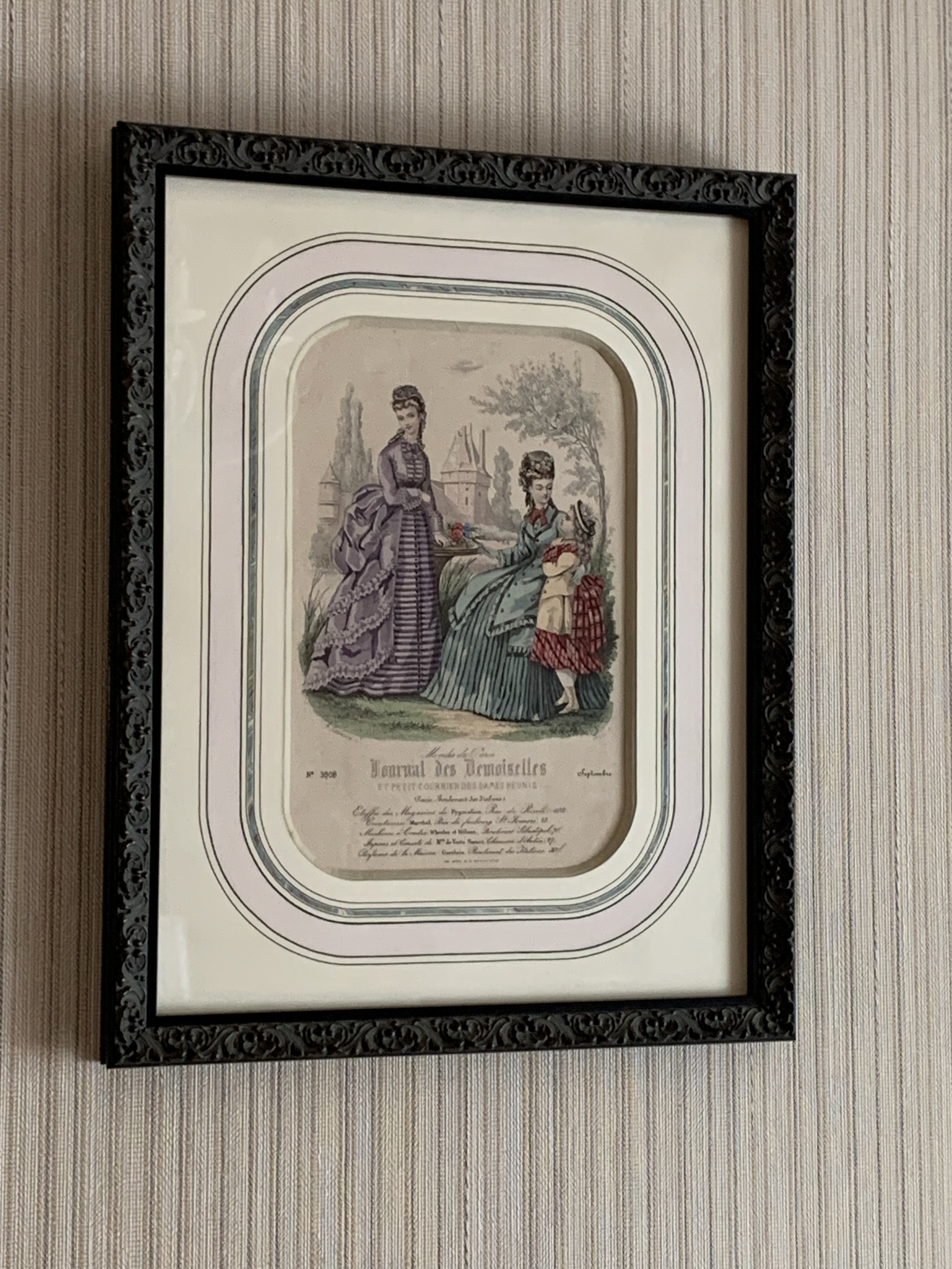 ファション画の額装／フランス額装