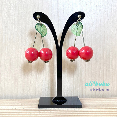 さくらんぼ ピアス（イヤリング） ピアス（その他） ali*boku 通販