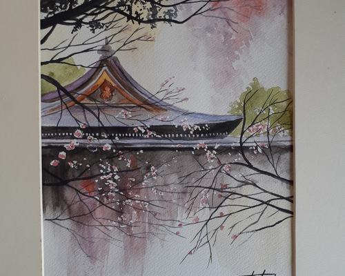 まめたろう☆さま専用（原画）紅い夢【水彩画】ほか　7点おまとめ まめたろう☆さま専用（原画）紅い夢【水彩画】ほか 7点おまとめ