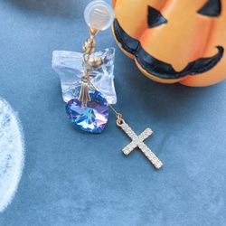 ハロウィン☆かぼちゃと星のピアス/イヤリング 4枚目の画像