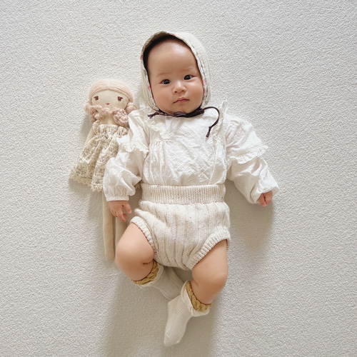 アンティークドール 35cm 可愛い赤ちゃん ベビー 素敵なドレスと