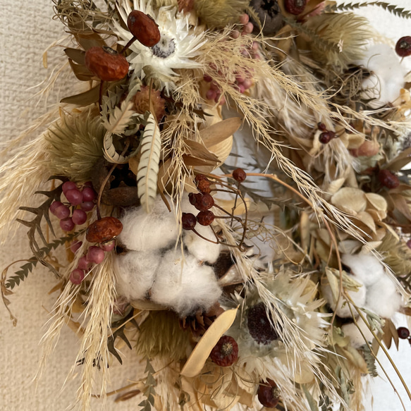dried flower wreath 3枚目の画像