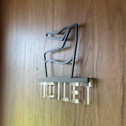 （送料無料）ルームサイン TOILET ドア用 3Dアイコン クリア文字 4枚目の画像