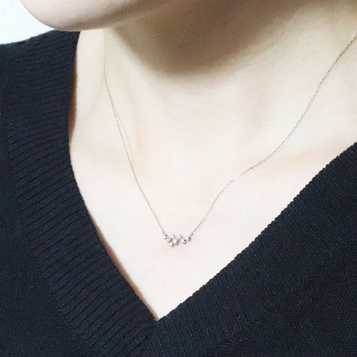 k18 0.11ct 天然ダイヤモンド ネックレス ペンダント 星 18金 YG WG PG