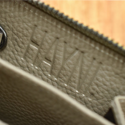 數量有限的奧特萊斯 SALE 帶扣迷你錢包小型迷你錢包真皮零錢包綠色出界 第5張的照片
