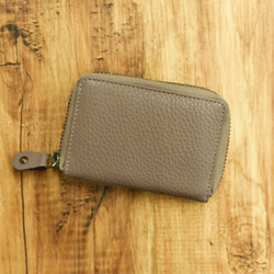 數量有限的奧特萊斯 SALE 帶扣迷你錢包小型迷你錢包真皮零錢包綠色出界 第1張的照片