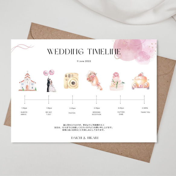 ウェディングタイムライン(Wedding Timeline) 1枚目の画像