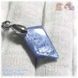 ◆ 限定品 チベット産 藍晶石 カイヤナイト Kyanite 欠片 原石 ペンダント ネックレス No.5236 10枚目の画像