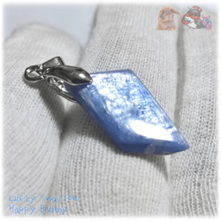 ◆ 限定品 チベット産 藍晶石 カイヤナイト Kyanite 欠片 原石 ペンダント ネックレス No.5236 5枚目の画像