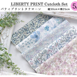 リバティ【カットクロス】「ドリーミースカイ」 5種セット　生地　はぎれ　布　綿　LIBERTY 2枚目の画像