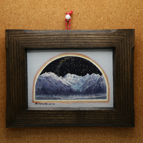 星降る穂高」上高地 北アルプス 大正池 インテリア クリスマス 登山 山