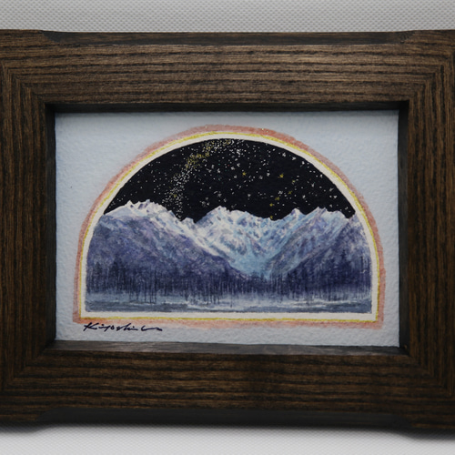 星降る穂高」上高地 北アルプス 大正池 インテリア クリスマス 登山 山