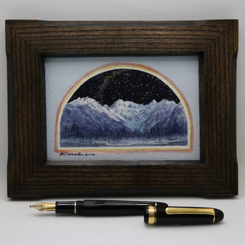 星降る穂高」上高地 北アルプス 大正池 インテリア クリスマス 登山 山