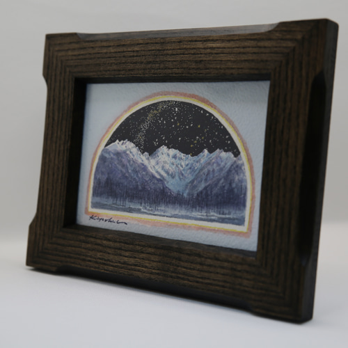 星降る穂高」上高地 北アルプス 大正池 インテリア クリスマス 登山 山