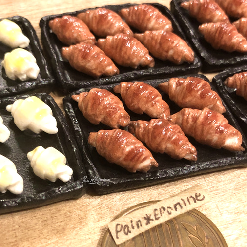 ミニチュア】焼きたてクロワッサンセット その他インテリア雑貨 Pain 