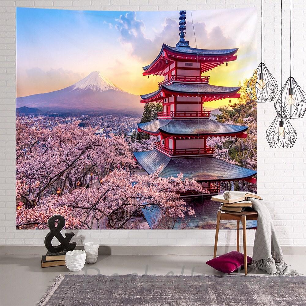 田園風景 タペストリー 大型 バロックスタイル