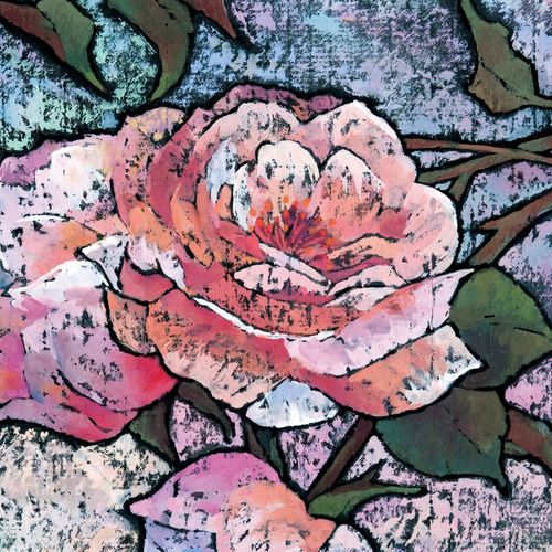 洒落な魅力】不透明水彩原画 一点物 額縁付き 豪華プレゼント