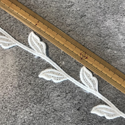 3m コットンケミカルレース つる草柄 日本製 lace-No,139-3 4枚目の画像