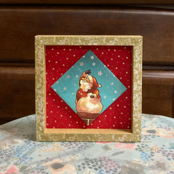 クリスマスの家デコパージュ作品 クリスマスの新商品が多数入荷しました🔔 デコパージュをお楽しみの