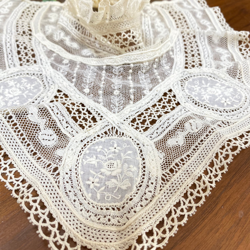 1900年代 フランス パリ アンティークレース つけ襟 その他