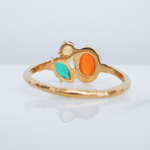 1点物天然石リング・柑橘 指輪・リング Baroque Bright 通販 14643365