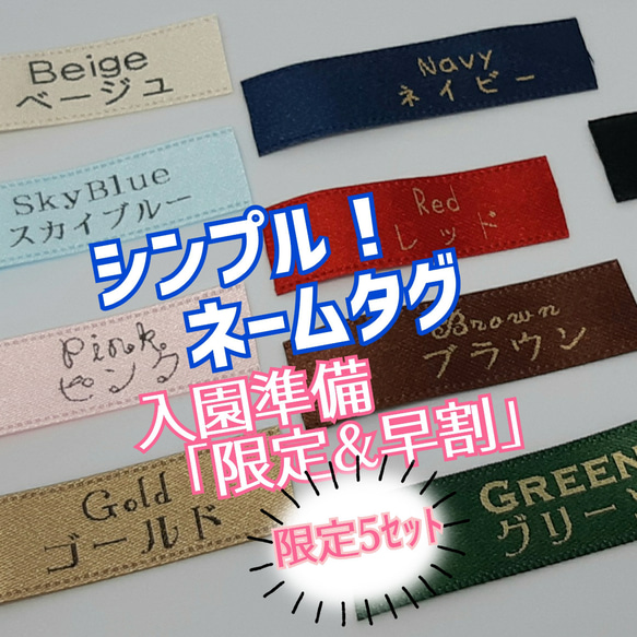 お名前タグ 送料無料】【限定5ｾｯﾄ】【入園準備早割】お名前タグのオーダー製作