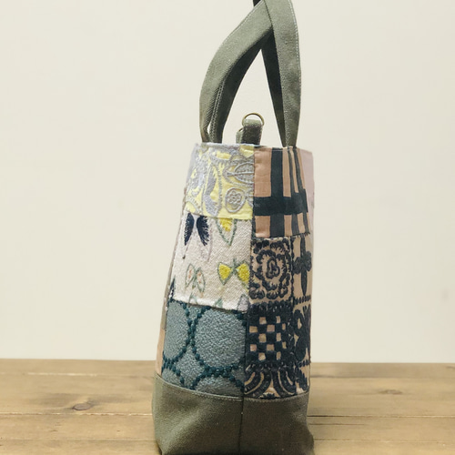 1点のみ ミナペルホネンhandmade パッチワーク トートバッグ