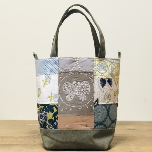 ハンドメイド♡ミナペルホネン♡パッチのワンハンドルトート ハンドメイドஐ..ワンハンドルバッグ∂бミナペルホネン⚮̈