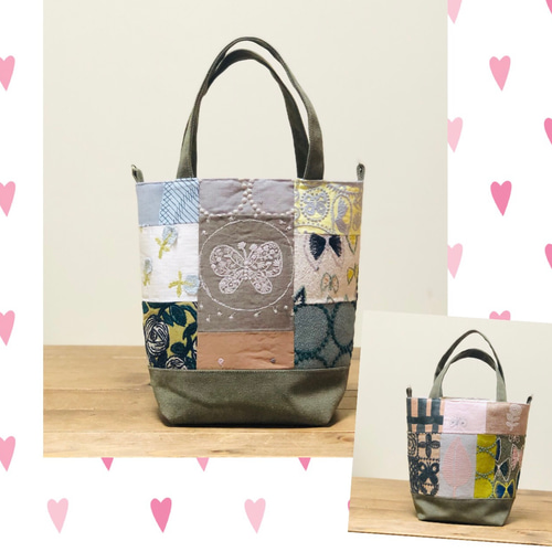 1点のみ ミナペルホネンhandmade パッチワーク トートバッグ