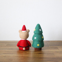 くまサンタさんとクリスマスツリー 5枚目の画像