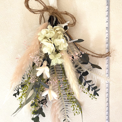 ナチュラルスワッグ ホワイト ドライフラワー Cocoflower 通販